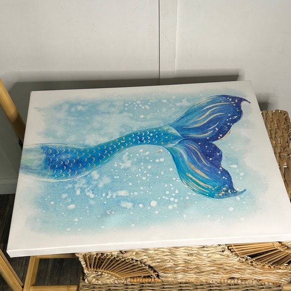 Hobby Lobby Other - Blue Mermaid Tail Canvas Art